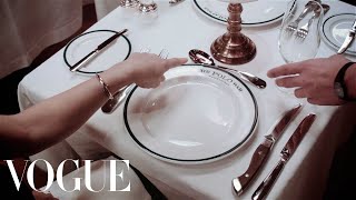 Modern Etiquette Dining Out with Chloe Malle  Vogue [upl. by Kirrad171]