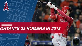 See all 22 of Shohei Ohtanis homers from 2018 [upl. by Warfield]