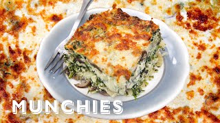 How To Make Spinach and Mushroom Lasagna [upl. by Kcirdle]