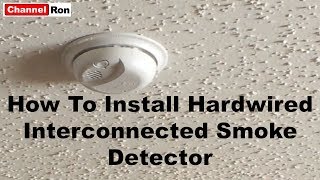 How to install hardwired interconnected smoke detector [upl. by Novyart]