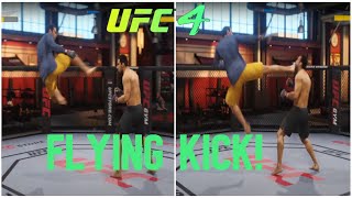 FLYING SIDE KICK TUTORIAL  UFC4 [upl. by Littman]