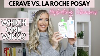 Cerave Hydrating Cleanser vs La Roche Posay Hydrating Gentle Cleanser Comparison Review  Dry Skin [upl. by Freeborn100]