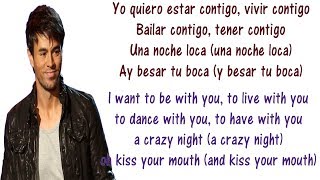 Enrique Iglesias  Bailando  Lyrics English and Spanish  Dancing  Translation amp Meaning [upl. by Jacquenetta671]