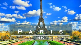 Paris France 🇫🇷  by drone 4K [upl. by Nahk]