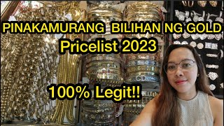 Ongpin Jewelry Shop UPDATED PRICELIST [upl. by Eejan]