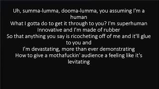 RAP GOD FAST PART  EMINEM LYRICS [upl. by Nnylyt]