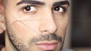 THREADING YOUR PRIVATES  How To Thread Eyebrows Upper lip Facial Hair [upl. by Nairbo564]