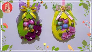 DIY Tutorial Sacchetto Porta Ovetti Pasquale  Easter Egg Bag [upl. by Anilasor]