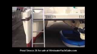 Prout Sirocco 26 catamaran for sale at Westwater Yacht Sales [upl. by Ocana673]