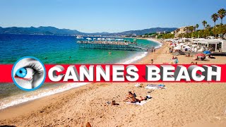 CANNES BEACH  COTE DAZUR  FRENCH RIVIERA [upl. by Holtorf]