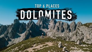 TOP 6 DOLOMITES destinations you MUST visit [upl. by Winshell389]