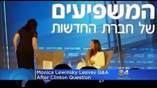 Monica Lewinsky Walks Off Stage [upl. by Alyacim]