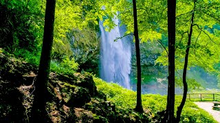 Waterfalls from Above 10 Hours No Sound — 4K Nature Screensaver [upl. by Glanti51]