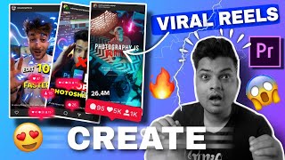 Viral Reels Editing Tutorial  Premiere Pro [upl. by Eniamzaj784]