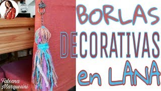 Cómo hacer BORLAS DECORATIVAS  Fabiana Marquesini  33 [upl. by Eelyma792]