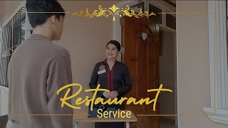 RESTAURANT SERVICE  SERVICE SEQUENCE  FampB SERVICE  LPUBATANGAS [upl. by Aniloj]