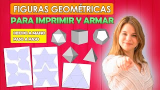 Figuras geométricas para imprimir y armar [upl. by Ujawernalo]