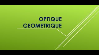 Optique Géométrique  Loeil  Défauts et corrections 12 [upl. by Derwin]