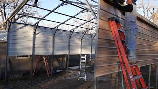 Metal Carport for RV storageHow I Did It [upl. by Fennelly647]