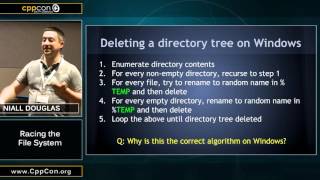 CppCon 2015 Niall Douglas “Racing The File Systemquot [upl. by Paxon]