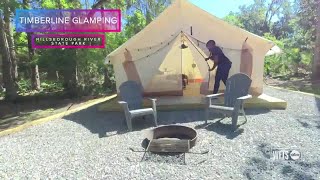 Timberline Glamping at Hillsborough River State Park [upl. by Geraud]