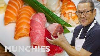 Iron Chef Morimoto on How To Prepare Fish for Sushi [upl. by Shornick]