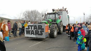 Faschingszug Himmelstadt mit 58 Wagen und Fußgruppen der schönste längste Faschingzug in der Region [upl. by Sauder]