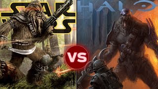 Wookiees vs Brutes 1v1 and Squad Battle  Who Would Win  Halo vs Star Wars [upl. by Hilbert]