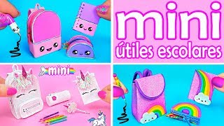 12 DIY Mini Útiles Escolares Que SÍ Funcionan [upl. by Rafe]