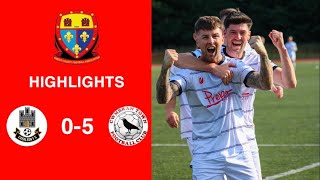 Caerleon 05 Cwmbrân Town  Gwent FA Senior cup  Quarter final highlights [upl. by Analaf]