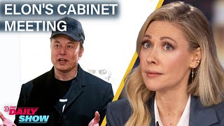 Elon Musk Crashes Cabinet Meeting amp Trump Touts 5M quotGold Cardquot for VIP Immigrants  The Daily Show [upl. by Spike]