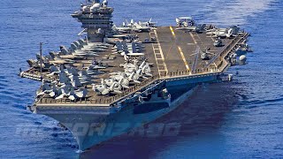 Super Aircraft Carrier • Powerful USS Carl Vinson in Action [upl. by Htnamas]