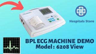 BPL Medical Cardiart 6208 View 3 Channel Ecg Machine [upl. by Myrwyn]