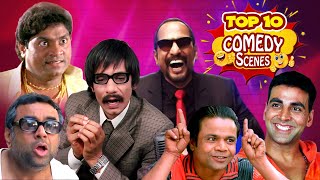 Top 10 Hindi Comedy Scenes  Paresh Rawal  Akshay Kumar Arshad Warsi  Johnny Lever  Rajpal Yadav [upl. by Barrett]