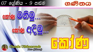 maths  Grade 7  9 th lesson  කෝණ  Angles [upl. by Htebazle755]