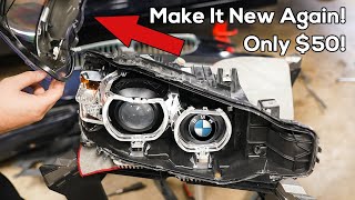 The Ultimate BMW Headlight Lens Replacement Guide [upl. by Ardnassela]