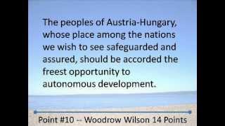 14 Points  Woodrow Wilson  World War 1  Hear the Text [upl. by Ozan]