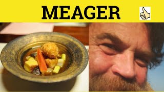 🔵 Meager  Meager Meaning  Meager Examples  Meager Definition [upl. by Selda]