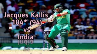 Jacques Kallis 104 94 vs India  3rd ODI  Ahmadabad  2010 [upl. by Dimah]