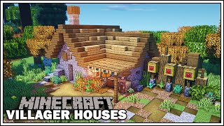 Minecraft Villager Houses  THE FLETCHER  Minecraft Tutorial [upl. by Kiersten]