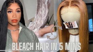 How To Bleach Your Wigs FAST • From Black Hair in 5 Mins WATERCOLOR  Celebrity Hairstylist Secrets [upl. by Kcinimod]