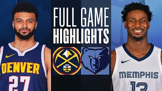 NUGGETS at GRIZZLIES  FULL GAME HIGHLIGHTS  October 27 2023 [upl. by Aloel686]