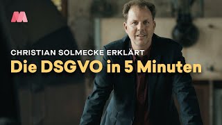 DSGVO in 5 Minuten erklärt – mit Christian Solmecke [upl. by Droffats487]