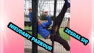 Nieudany PARKOUR Brzdąc zesrał się w gacie i wisi na płocie CZ1 [upl. by Leonardo]