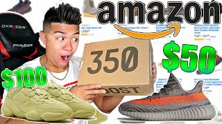 I Bought Every Fake Yeezy From Amazon For Back To School [upl. by Ilram]