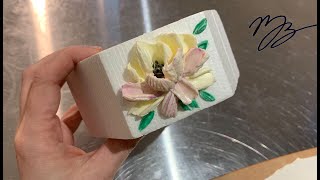 Palette Knife Buttercream Flower Tutorial [upl. by Monte]