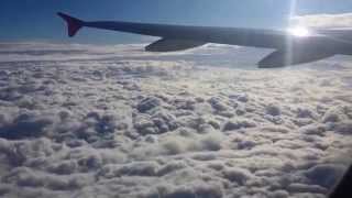 Airplane taking off amp ascending above the clouds [upl. by Collins]