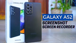 How To Take Screen Shot amp Record Screen On Samsung Galaxy A52 [upl. by Sulakcin86]