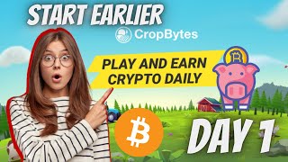 CROPBytes Farm Gameplay  Play To Earn [upl. by Ezri]