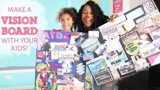 How to Make a Vision Board With Kids  VLOG 31 [upl. by Lynelle774]